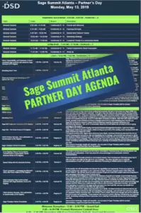 Sage Summit Atlanta Partner Day Agenda