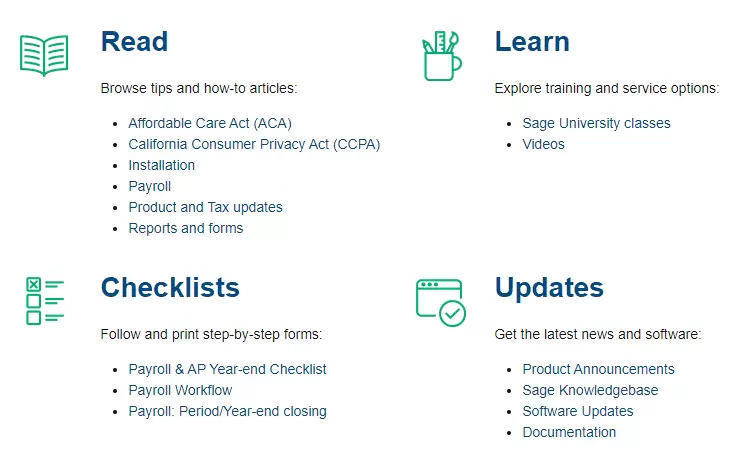 Sage Year End Center Links + Upgrade Instructions 2019 - DSD Business Systems