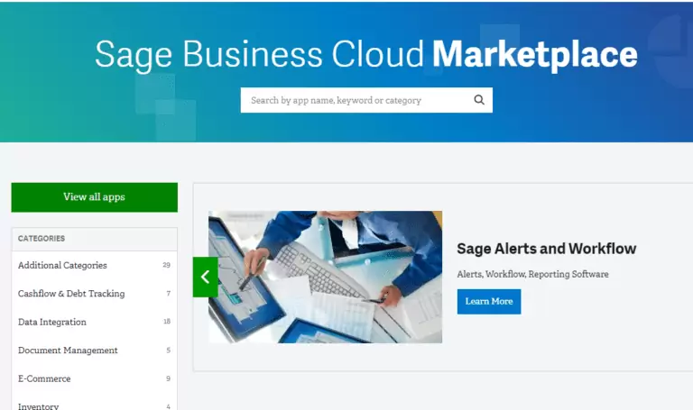 Sage Business Cloud Marketplace NOW OPEN