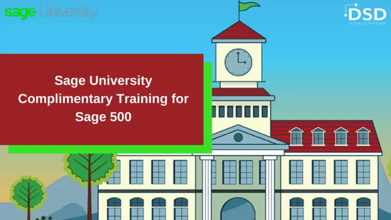 Complimentary Training for Sage 500 ERP
