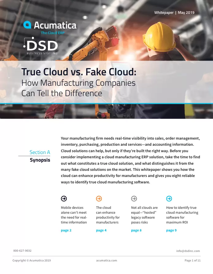 True Cloud vs. Fake Cloud, cloud solution