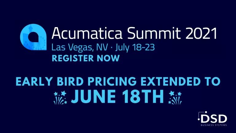 Acumatica Summit 2021 Extended Pricing