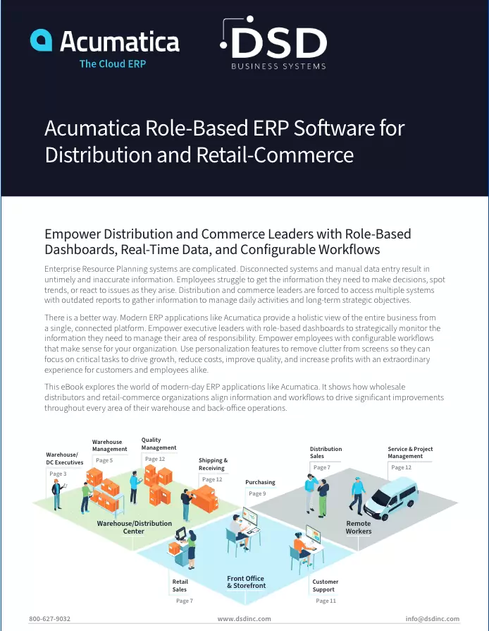Acumatica Distribution Commerce Roles