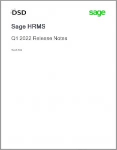 Sage HRMS Q1 2022