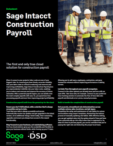 Sage Intacct Construction Payroll Datasheet
