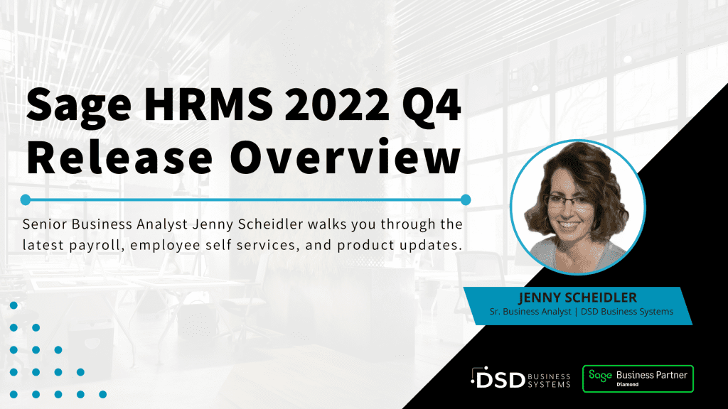 Sage HRMS 2022 Q4 Release Overview